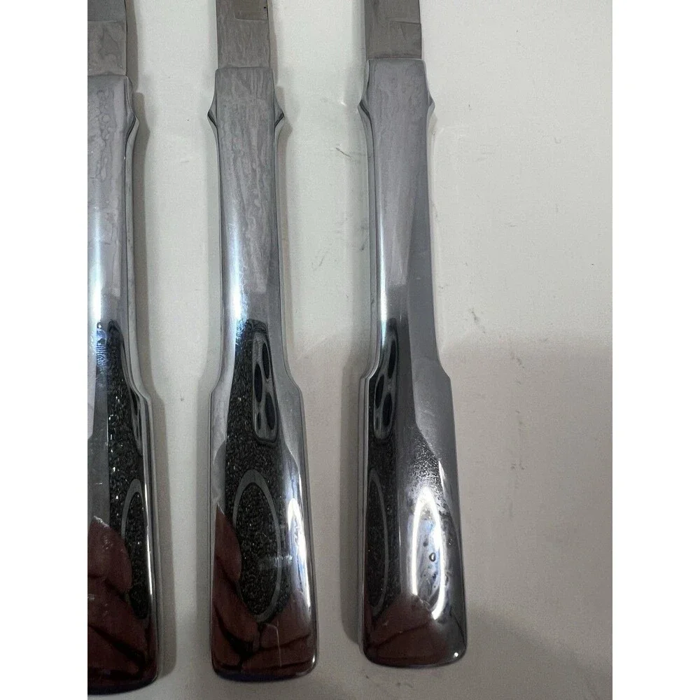 7 Towle Byfield Stainless Steel Steak Knives Discontinued 8.5” MCM 1970’s